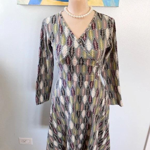 Effie’s Heart Leaf Pattern Dress M - Picture 4 of 8